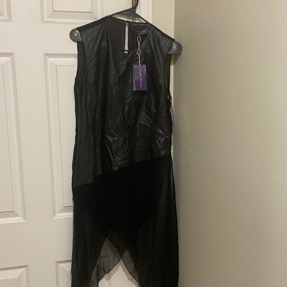 Ralph Lauren Purple Label Black Asymmetrical Dress